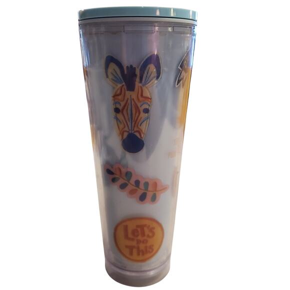 Starbucks Tumbler 2016 Dream in Color Sticker Patches 24oz Cold Travel Cup - Picture 1 of 8